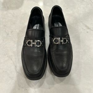 Men’s Ferragamo shoes, black, size 11.5, excellent condition
